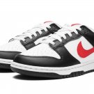 Dunk Low Black White Red