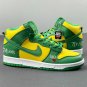 SB Dunk High Supreme By Any Means Brazil Green Yellow