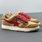 A Bathing Ape Bape Sta Low Beige Red