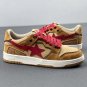 A Bathing Ape Bape Sta Low Beige Red