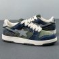 A Bathing Ape Bape Sta Low Olive Blue