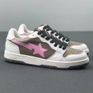 A Bathing Ape Bape Sta Low White Brown Pink