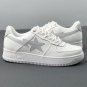 A Bathing Ape Bape Sta Low White Grey