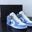 Air  1 Mid University Blue Grey