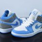 Air  1 Mid University Blue Grey