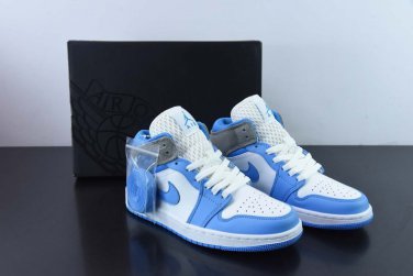 Air  1 Mid University Blue Grey