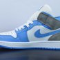 Air  1 Mid University Blue Grey