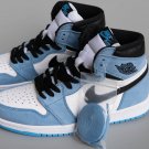 Air  1 Retro High White University Blue Black