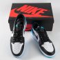 Air  1 Retro Low OG Black Dark Powder Blue