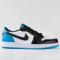 Air  1 Retro Low OG Black Dark Powder Blue