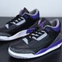 Air  3 Retro Black Court Purple