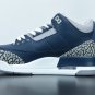 Air  3 Retro Georgetown Midnight Navy Cement Grey