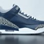 Air  3 Retro Georgetown Midnight Navy Cement Grey