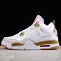 Air  4 League White Earth Yellow Unisex Sneaker