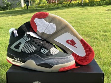 Air  4 Retro Off-White &acirc;��Bred&acirc;��