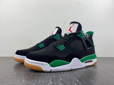 Air  4 Retro SB Black & Green Unisex Sneaker