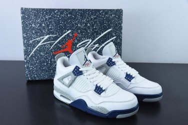 Air  4 Retro White Midnight Navy