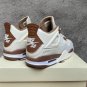 Air  4 White Brown Sneakers