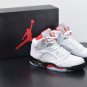 Air  5 Retro Fire Red Sier Tongue