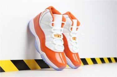 Air  11 &acirc;��florida Gators&acirc;�� White Orange Sneakers