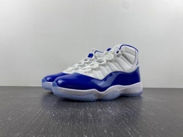 Air  11 Retro High Wmns &acirc;��barons&acirc;�� Blue Sneakers