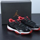 Air  11 Retro Low Bred BLACK TRUE RED-WHITE