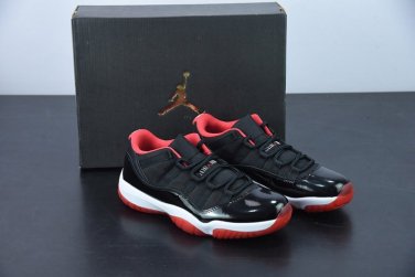 Air  11 Retro Low Bred BLACK TRUE RED-WHITE