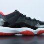 Air  11 Retro Low Bred BLACK TRUE RED-WHITE