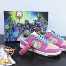 Saint Seiya x  Dunk Low Custom Purple Pink White