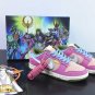 Saint Seiya x  Dunk Low Custom Purple Pink White
