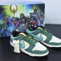 Saint Seiya x  Dunk Low Custom White Green