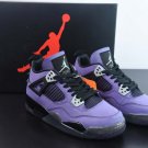 Travis Scott x Air  4 Retro Purple Suede Black Midsole