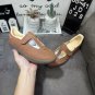 100 genuine half size SAMBA JANE sports and casual white shoes JD028_6703