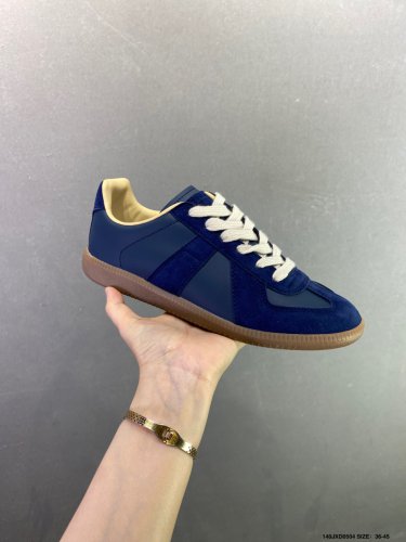 150Maison Margiela Replica Wedge calf leather round toe thick soled low top board sho