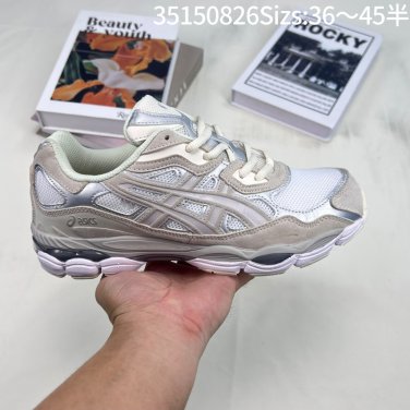 170Asics GEL-NYC IvySmoke Grey mesh suede leather comfortable, lightweight, wear-res