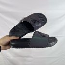 Collection 60 Benassi Comfortable Daily Rubber Bottom Slippers Black for Men and Wom