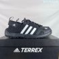 Collection 105 TERREX DAROGA water wading shoes, black mesh upper+white three bar,