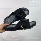 Collection 115 Hydro 12 slippers, made of white synthetic leather and gold Flyman