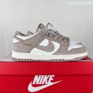 Collection 120 Dunk Low oat brown color scheme, suede and leather splicing, delica