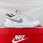 Collection 140 Gamma Force white gray color board shoes with lychee patterned leathe