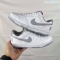 Collection 140 Gamma Force white gray color board shoes with lychee patterned leathe
