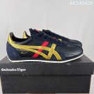 Collection 140Guizuka Tiger black gold retro running shoes, black leather+suede splicing