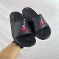 eighty Break Slide slippers, simple black and white color scheme, synthetic leathe
