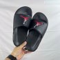 eighty Break Slide slippers, simple black and white color scheme, synthetic leathe
