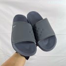 eighty Break Slide slippers, simple black and white color scheme, synthetic leathe_416