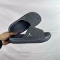 eighty Break Slide slippers, simple black and white color scheme, synthetic leathe_416