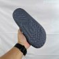 eighty Break Slide slippers, simple black and white color scheme, synthetic leathe_416