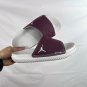 eighty Break Slide slippers, simple black and white color scheme, synthetic leathe_418