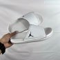 eighty Break Slide slippers, simple black and white color scheme, synthetic leathe_420