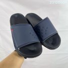 eighty Break Slide slippers, simple black and white color scheme, synthetic leathe_422